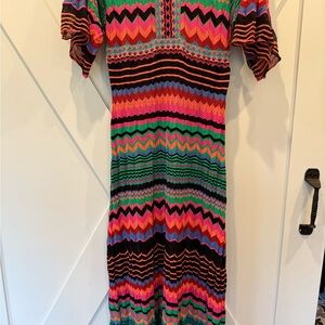 Vibrant Multicolor Zigzag Dress by aldomartins